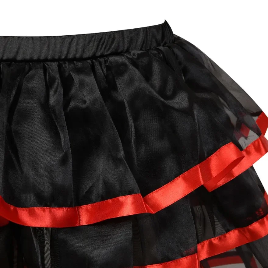 Wielowarstwowa Spódniczka z Mikro Tiulu Damska Spódniczka Tutu na Imprezę Taneczną Femininas Plisowana Mini Kostium Spódnice Plus Size dla Dorosłych