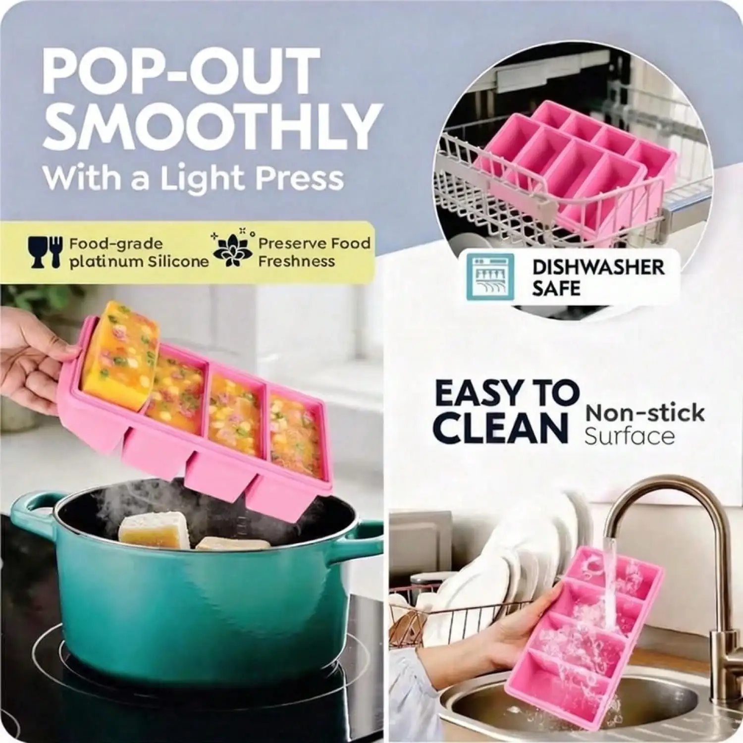 Lot de 2 plateaux de congélati - Meal Prep Freezer avis et prix