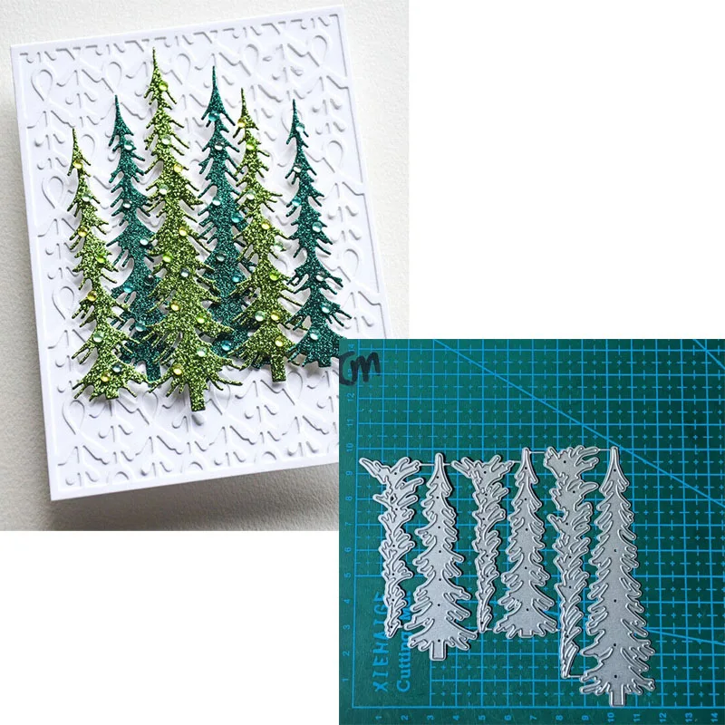 Flowers trees Roses metal cutting dies Scrapbooking decoration paper craft knife mould blade punch template Embossing stencils