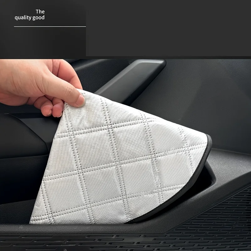 1pcs Steering Wheel Cover Silver Three Layer Metal Film Heat Insulating Sun Protective Cover Universal Steering Wheel Cover