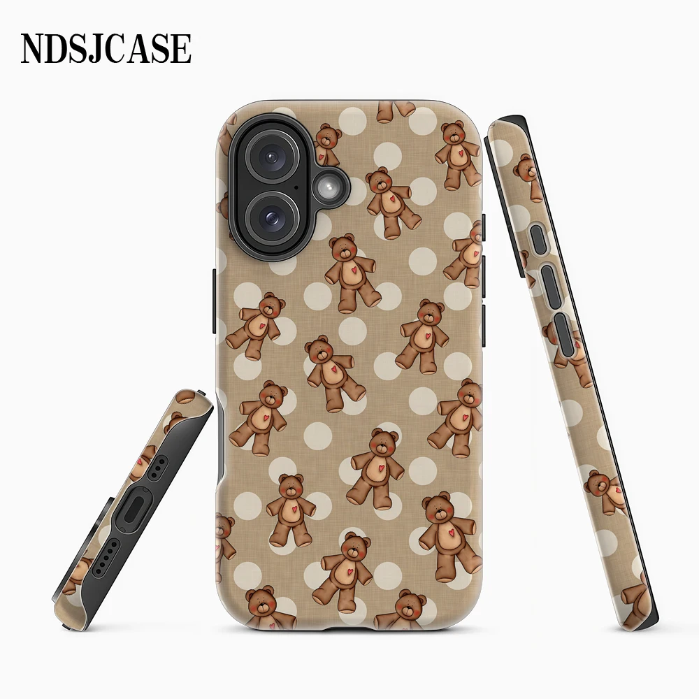 Wildflower Bear-y Cute iPhone Case iPhone 16 Plus
