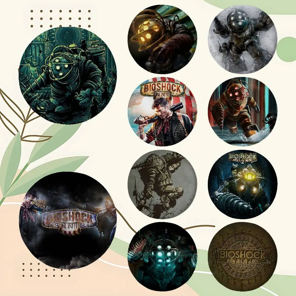 B-Bioshocks Abzeichen Emaille-Pin Cartoon-Brosche für Rucksack und Kleidung