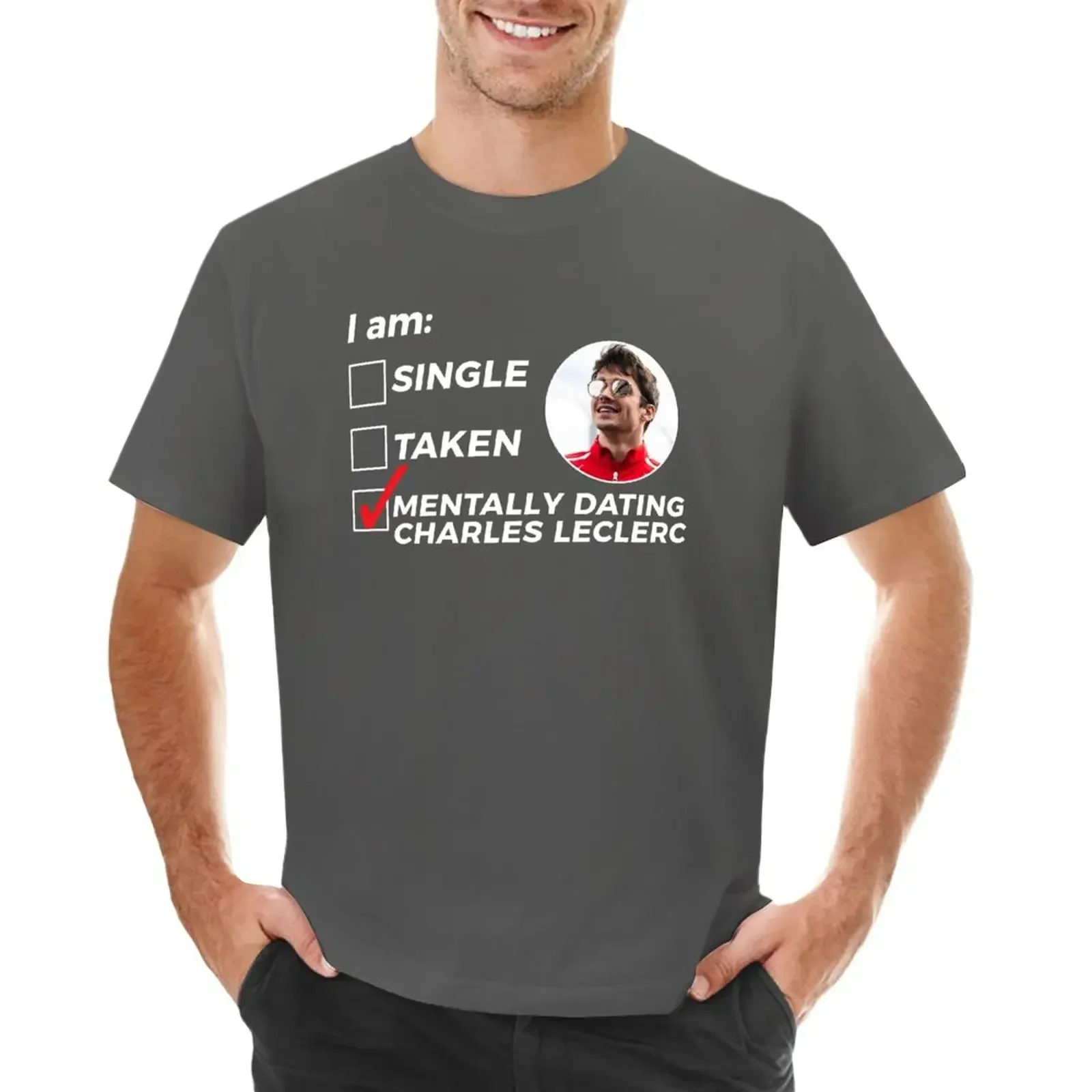 الرجال أنيمي أسود كبير الحجم تي شيرت ، موضة جديدة ، ثقيلة ، F1 ، Leclerc ، التي يرجع تاريخها ، حسب الطلب ، الملابس ، طبعة جديدة