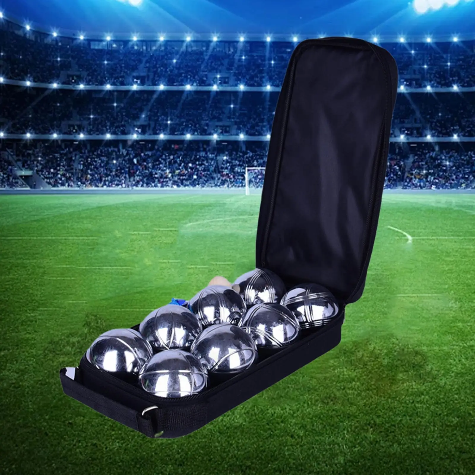Lawn Bocce Ball Set, Sports Iron Set, Gift, Interactive Toy for Yard, Outdoor