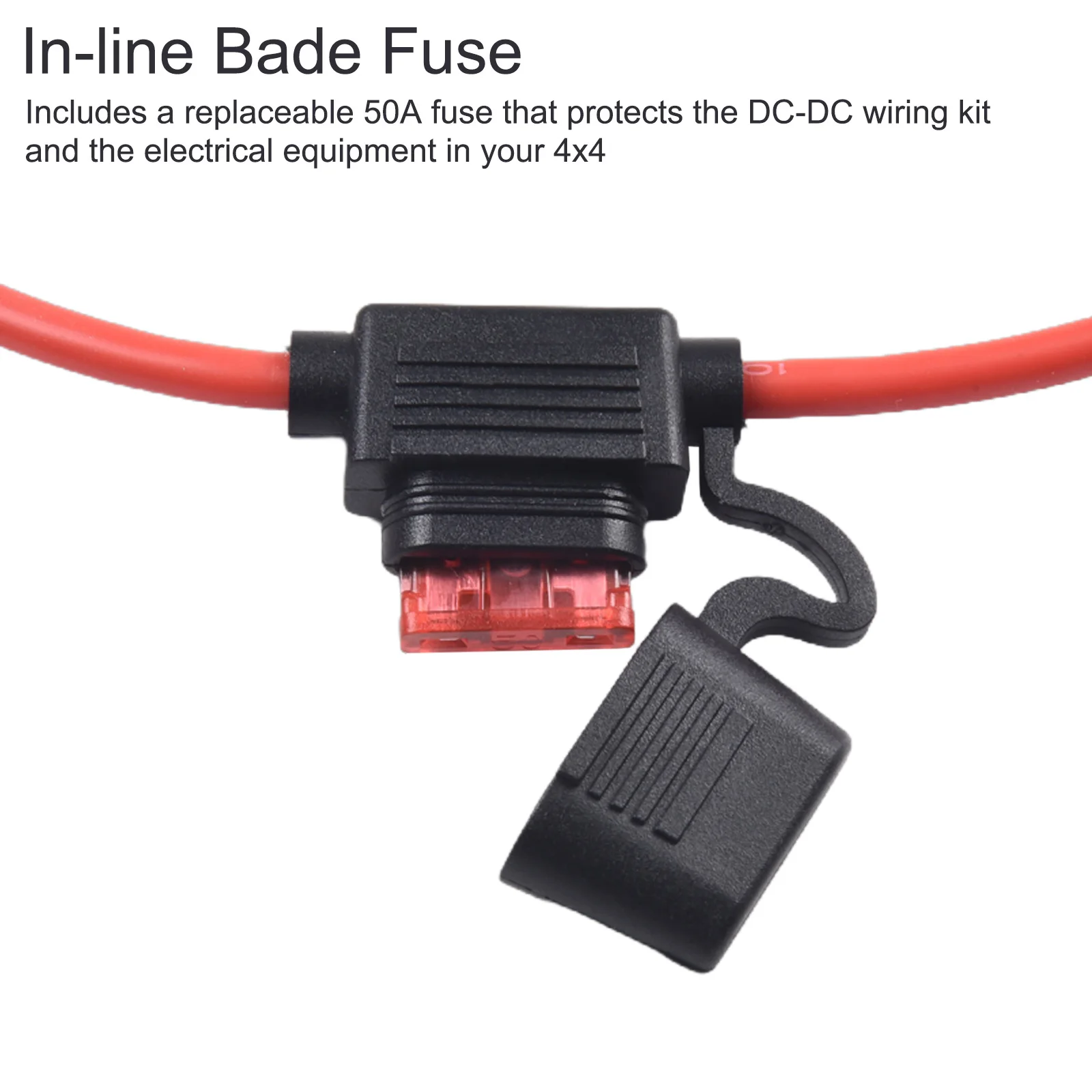 50A Wiring Kit 12V/6m Type Battery Cable Quick Connector Home Improvement Accessories Electrical Equipment & Supplies