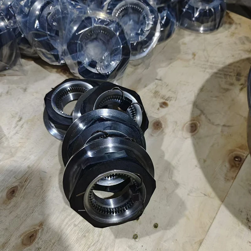 High quality axle head nut, steel material, original hot sale semi-trailer truck parts