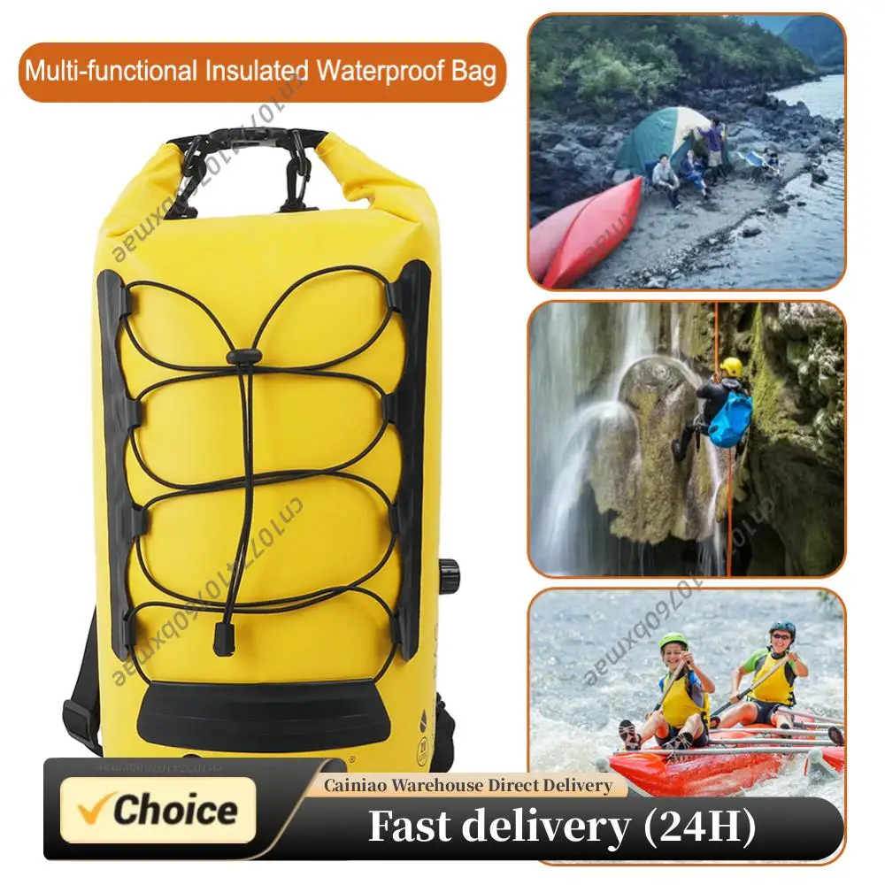 

Изолированный рюкзак на 20 л с разделением на сухую и влажную зоны, с застежкой-роллтоп, большой вместимости, легкий, для каякинга, рафтинга, гребли, плавания