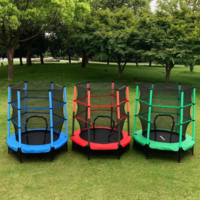 55 Inch Small Round Kids Trampoline Indoor Outdoor Sports Bouncing Bed 2026