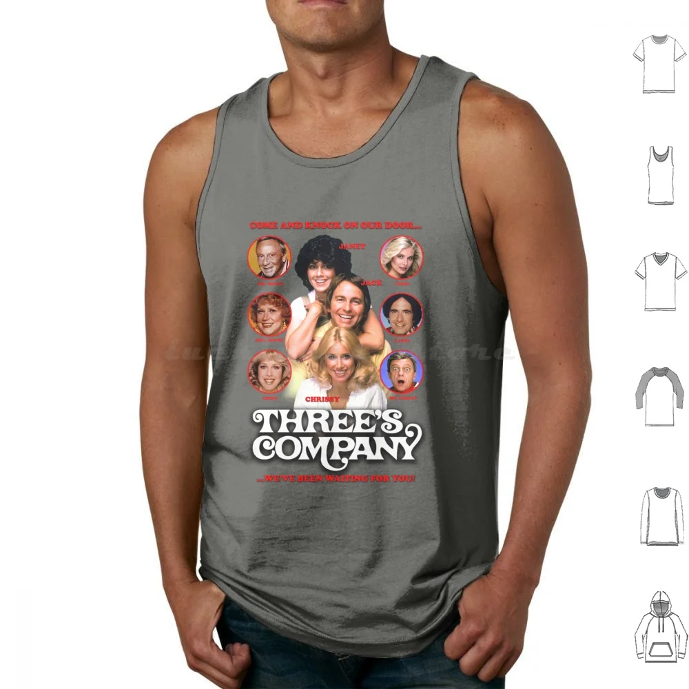 Threes Company Tank Tops Vest Sleeveless Threes Company Three S Company 3S Company Jack Tripper Larry Dallas Mr Furley The