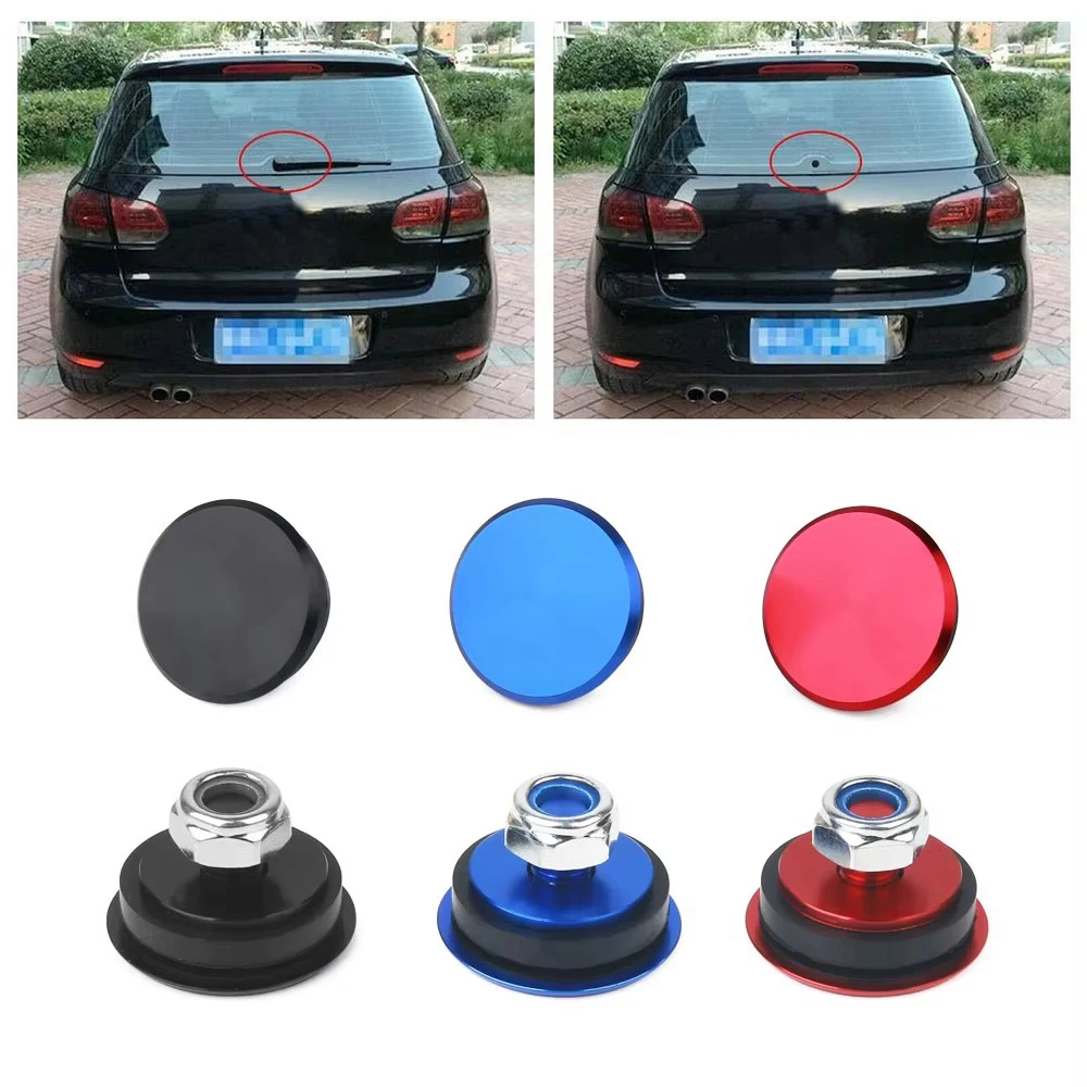 NEW 1 Set Aluminum Car Rear Wiper Delete Kit Plug Cap for Honda Acrua Toyota Mazda Nissan Kia Universal Car Accessories