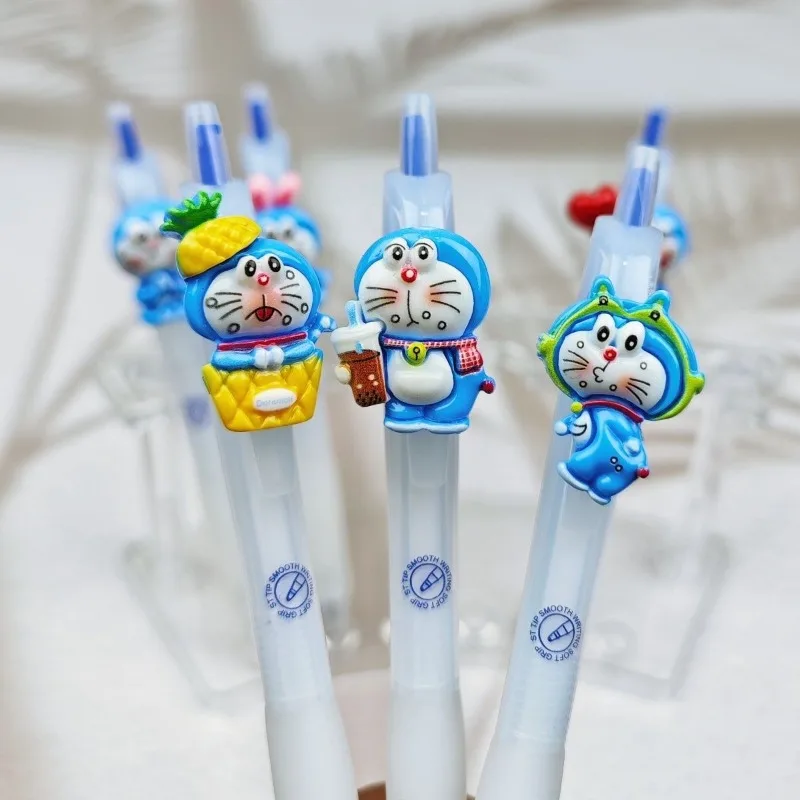 Doraemon Retractable Gel Pen Exam Special Neutral Pen Smooth Writing Student Office Ballpoint Pen School Stationery Supplies view 2