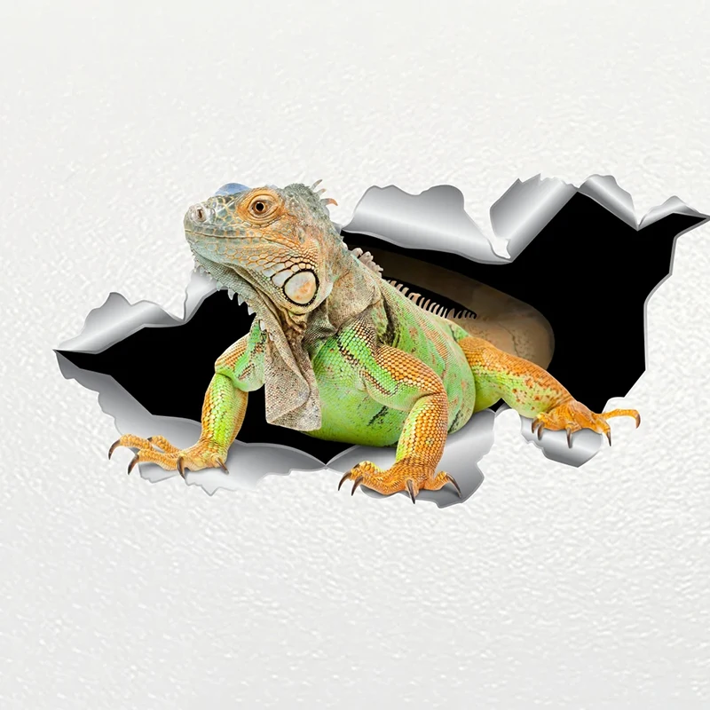 V1096# Car Sticker Lguana Pet Animal Waterproof Vinyl Decal Car Accessories Decor Pegatinas Para Coche