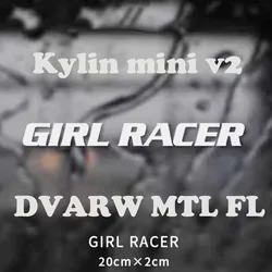 Automotive spare parts car interior supplies interior stickers for man Kylin mini v2 v3 bskr Kayfun GIRL RACER Refit Car Sticker