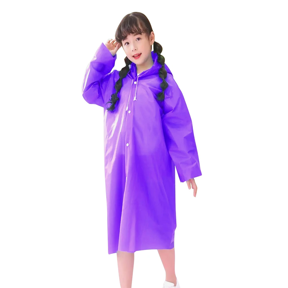 New High Quality EVA Kids Raincoat Full Body Thickening Rain Coat Waterproof Convenient One-Piece Raincoat Unisex