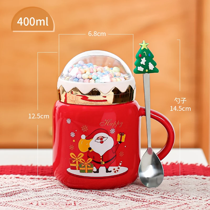 New Arrival Christmas Mugs Gift Boxed Drinking Tea Milk Coffee Mugs Logo Custom Ceramic Mug Christmas Ceramic Cup Set