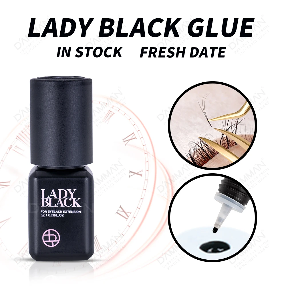 

10 Bottles Korea Original SKY Lady Black Glue Professional Eyelashes Extenxion Adhesive 3-4Sec Quickly Drying Lash Glue Makeup