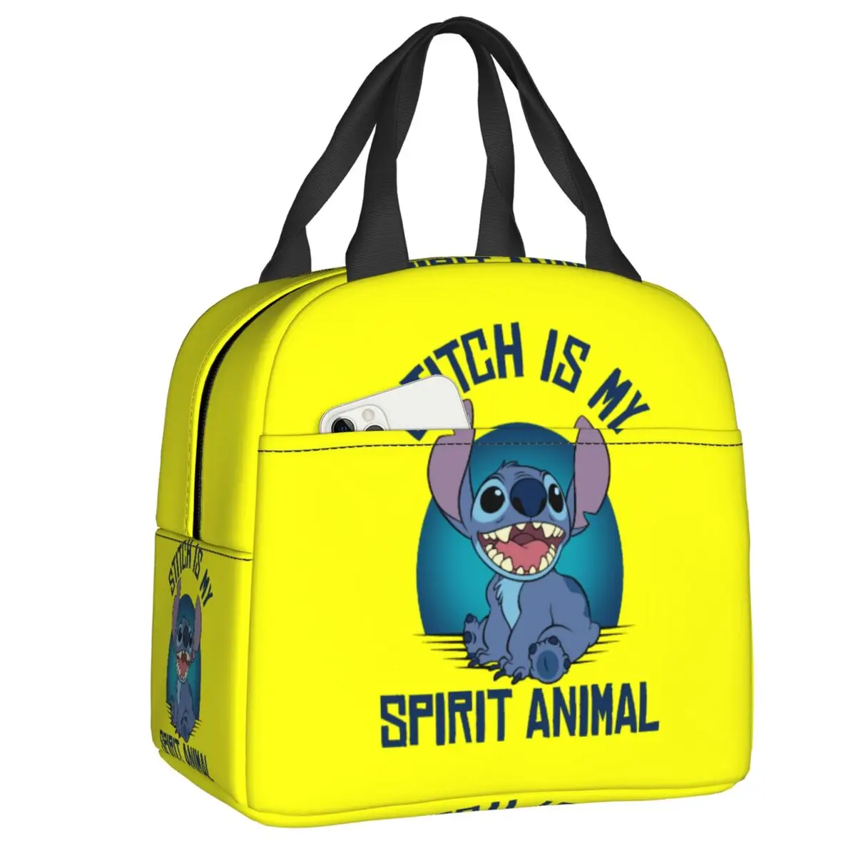 

Custom Stitch Anime Is My Spirit Thermal Insulated Lunch Bag Resuable Lunch Tote for Outdoor Camping Travel Multifunction Box
