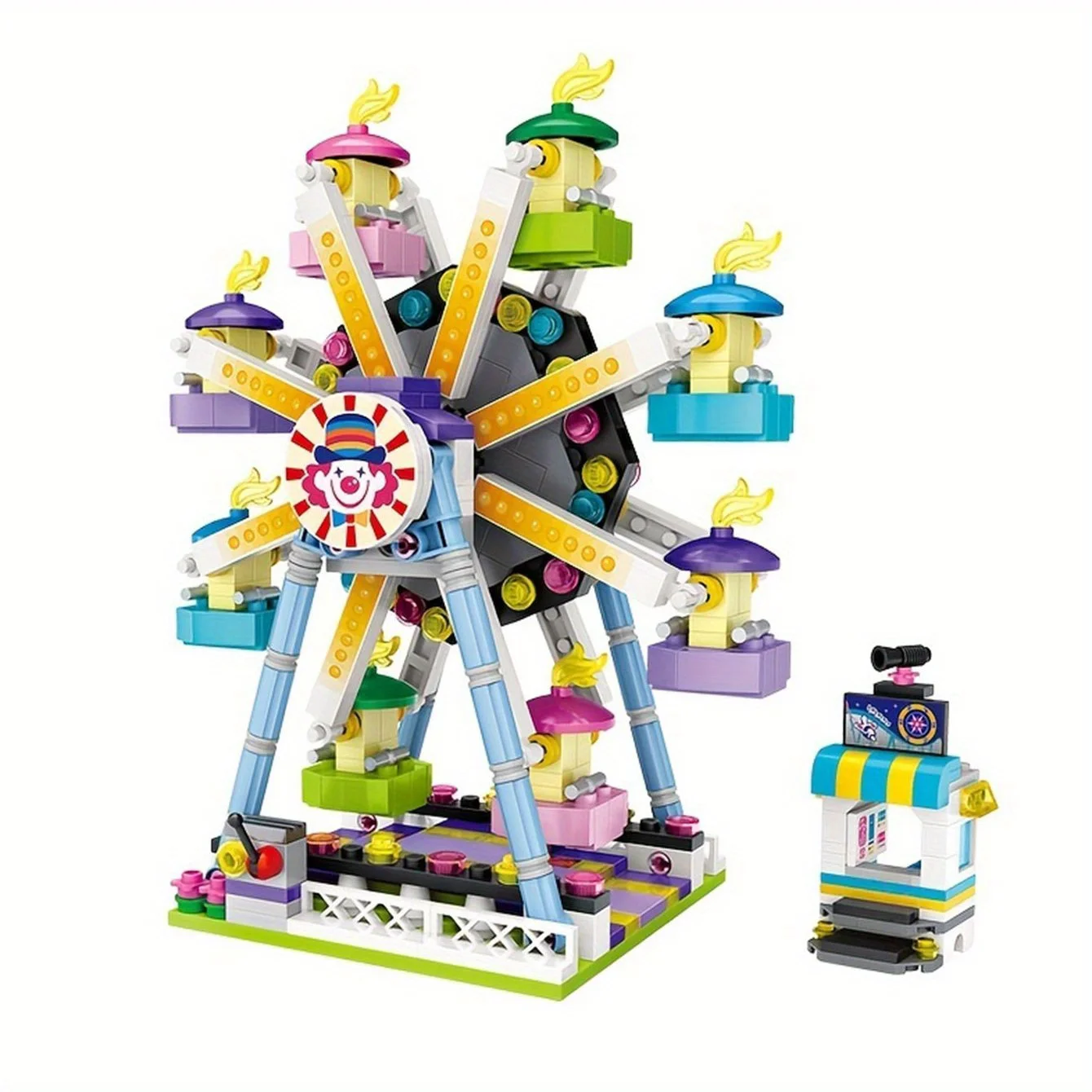 LOZ Playground Ferris Wheel Mini Building Blocks For Birthday Gift Indoor Decoration To Exercise Hands-on Ability