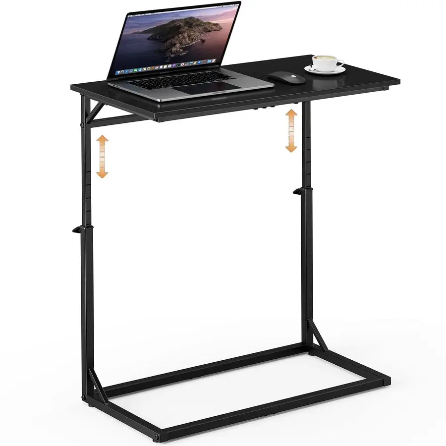 

C-образный торцевой столик, приставной столик для дивана на 33 градуи, приставной столик для дивана CTable, приставной столик с регулируемой высотой, большая поверхность выдвижения под диваном