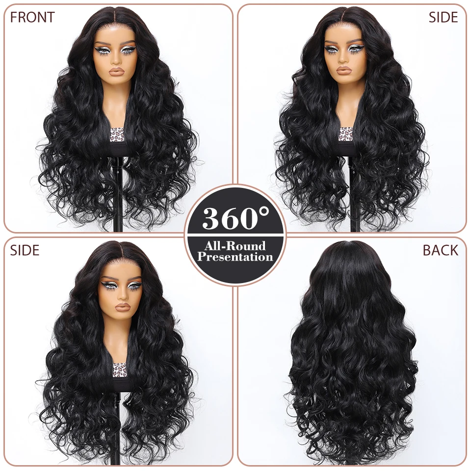 28 بوصة الاصطناعية T جزء الدانتيل الجبهة الباروكات للإناث الأفريقيات فضفاضة عميق أسود مزيج الشعر اليد تعادل الدانتيل الجبهة الباروكات للنساء الأفرو