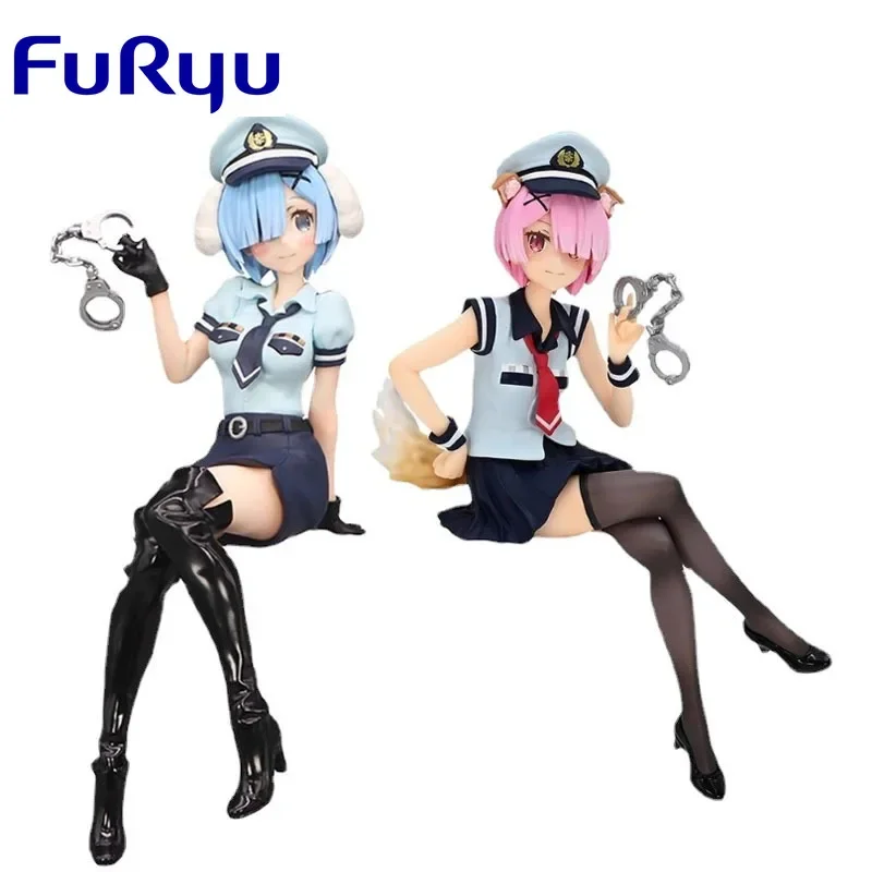 

Фигурка-стоппер FuRyu для лапши, фигурка Rem Ram Dog, фигурка аниме-сотрудника для ушей, игрушки для мальчиков и девочек, подарок на Рождество, модель