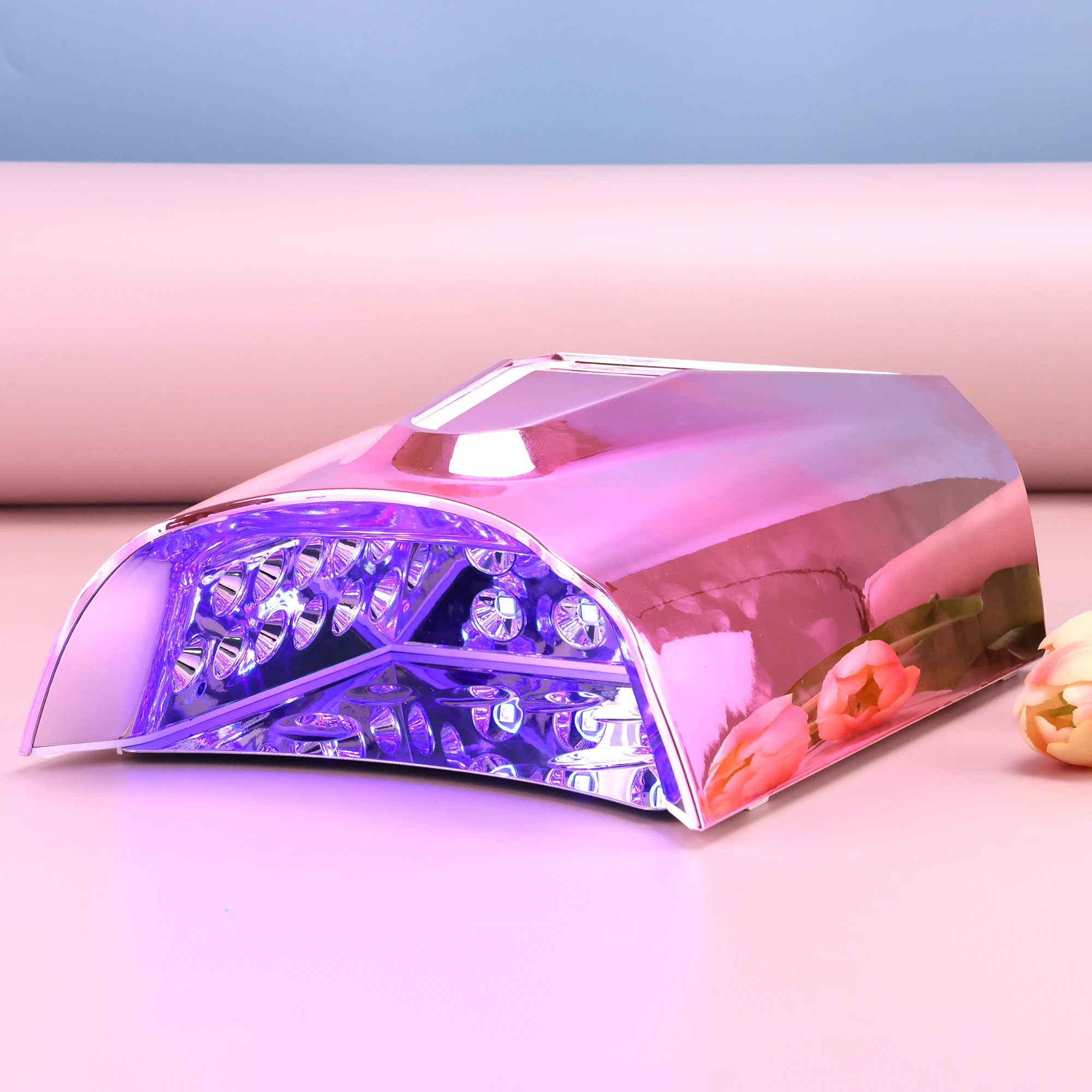 Professional Lighting Logo High Power 128W Fast Curing Rechargeable Nail Dryer UV Led Lamp Cordless Nail Lamp