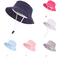 Baby Sun Hat Toddler Summer Sun Protection Baby Boy Hats Beach Hats Wide Brim Bucket for Baby Girl Adjustable Kid Cap