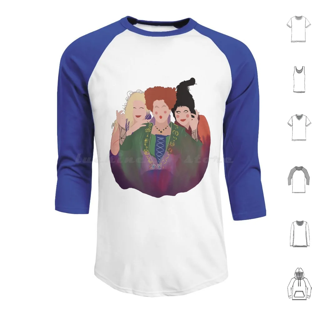 Sanderson Sisters Hoodies Long Sleeve Fanart Sanderson Sisters Halloween Ginger Blonde Witches Horror Fall