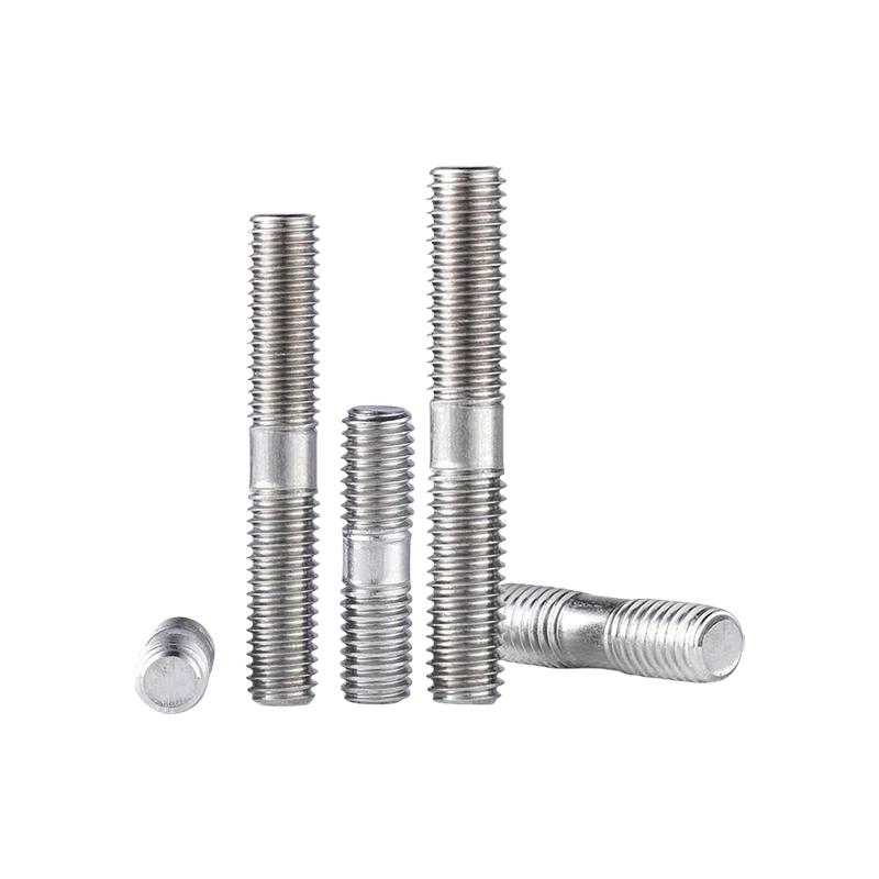 GooBetter 1~5Pcs Stud Bolts M3 M4 M5 M6 M8 M10 304 Stainless Steel Double End Threaded Stud Screw Bolts