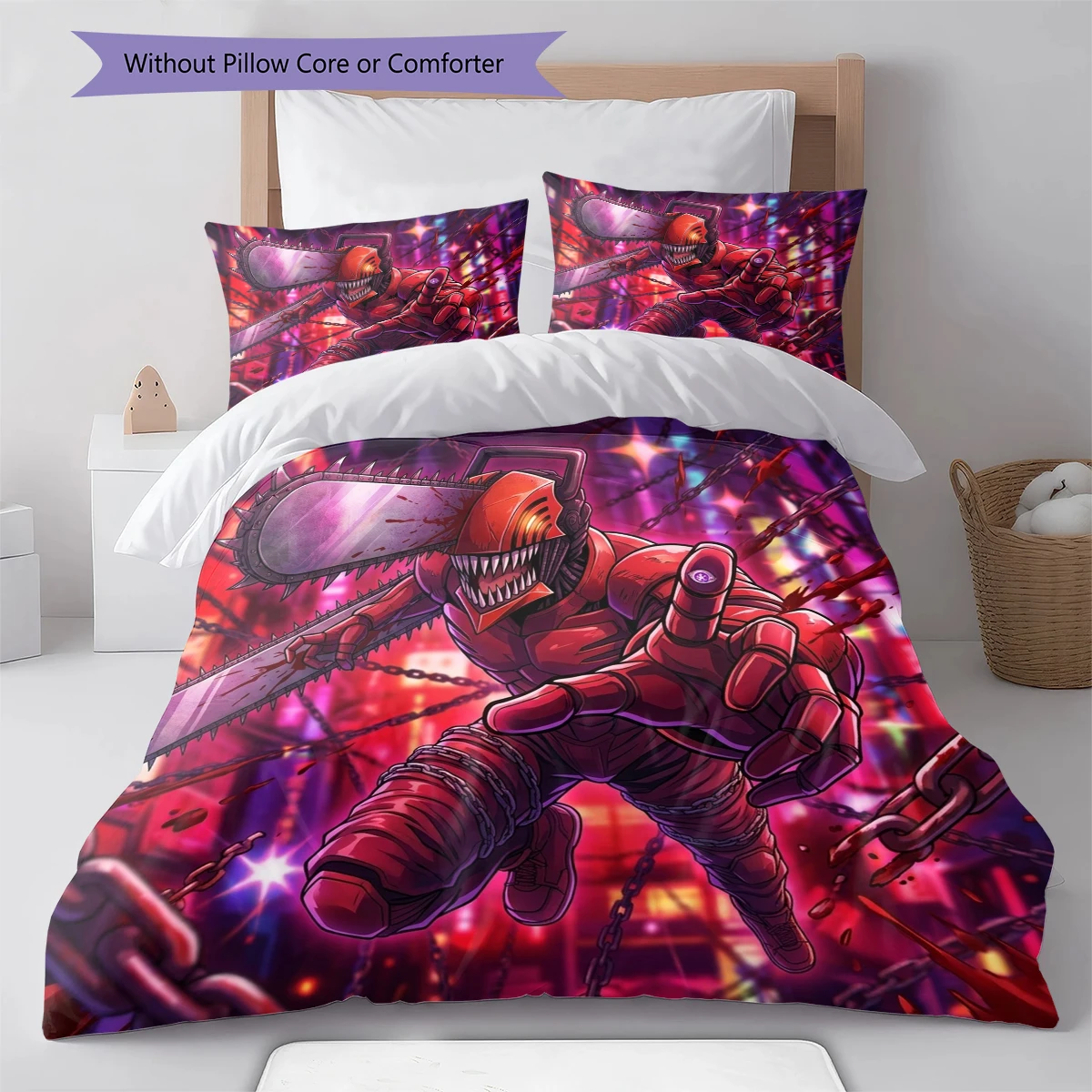 Chainsaw Man Soft Comfort Duvet Cover, Kids Bedding Set Gift,SizeVarious Options -HE7