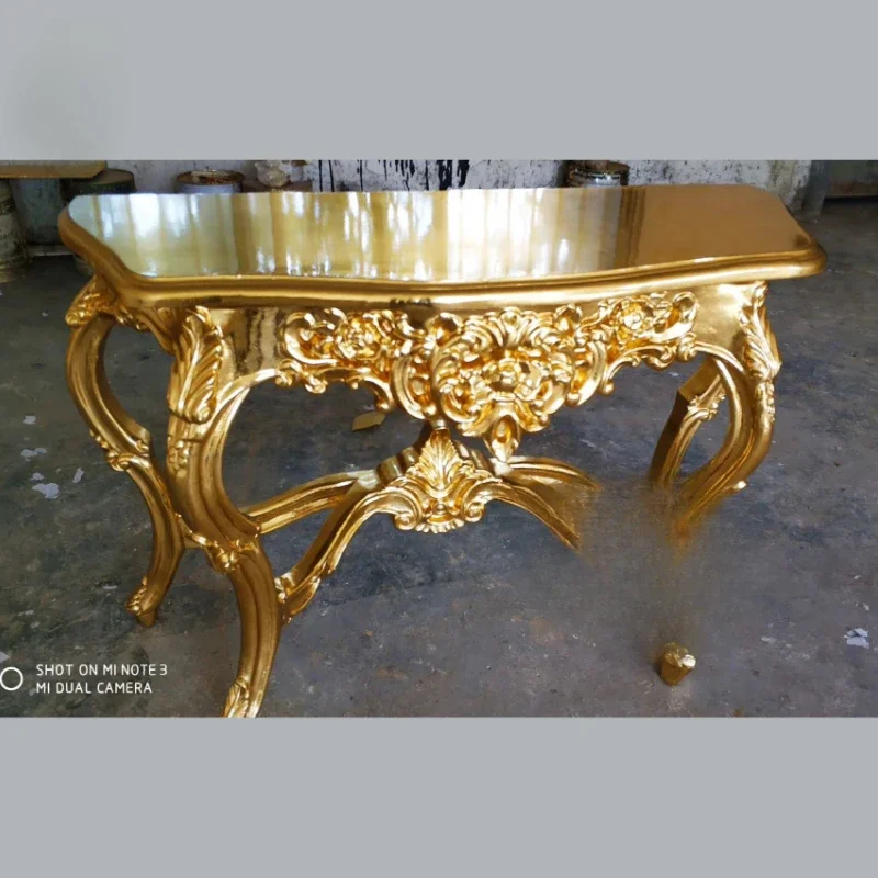 Elegant antique Gold consult table