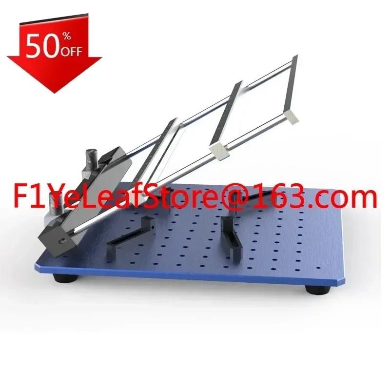 

Hot salesDesktop steel plate SMT solder paste printing mini machine manual screen printing label PCB steel mesh
