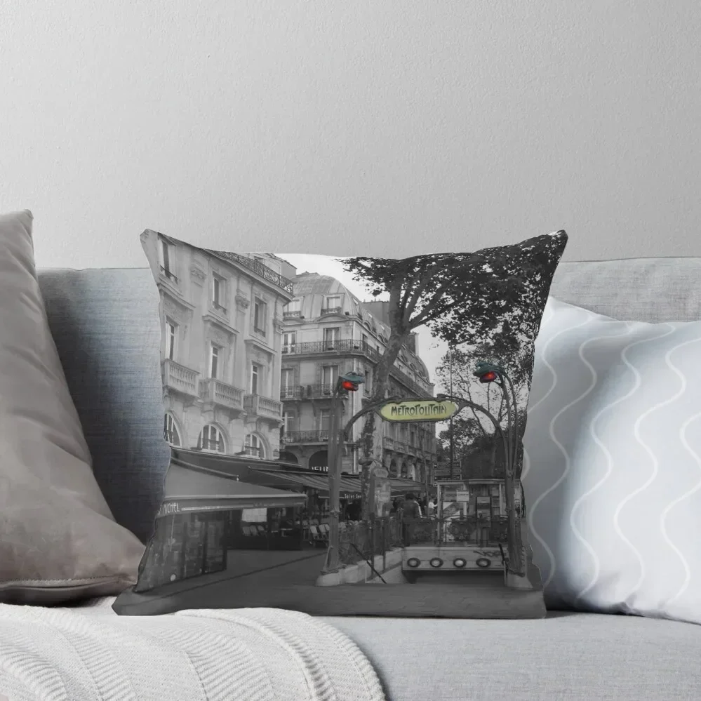 The Paris Metro Throw Pillow covers for pillows Christmas Cushion For Home pillow