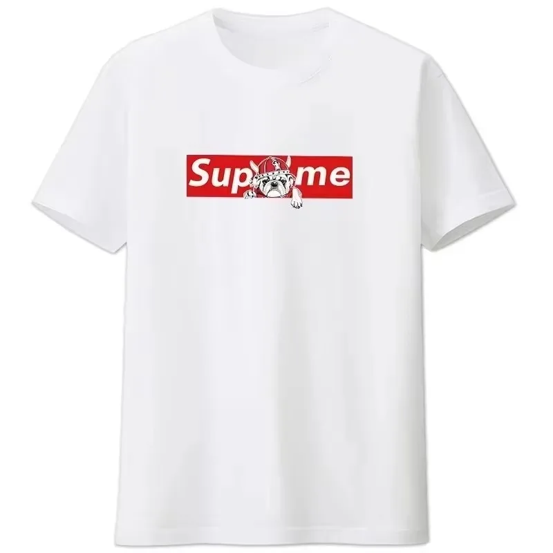 2026 new Men Bulldog Graphic T Shirt Crew Neck Short Sleeve Black Casual Streetwear Tees