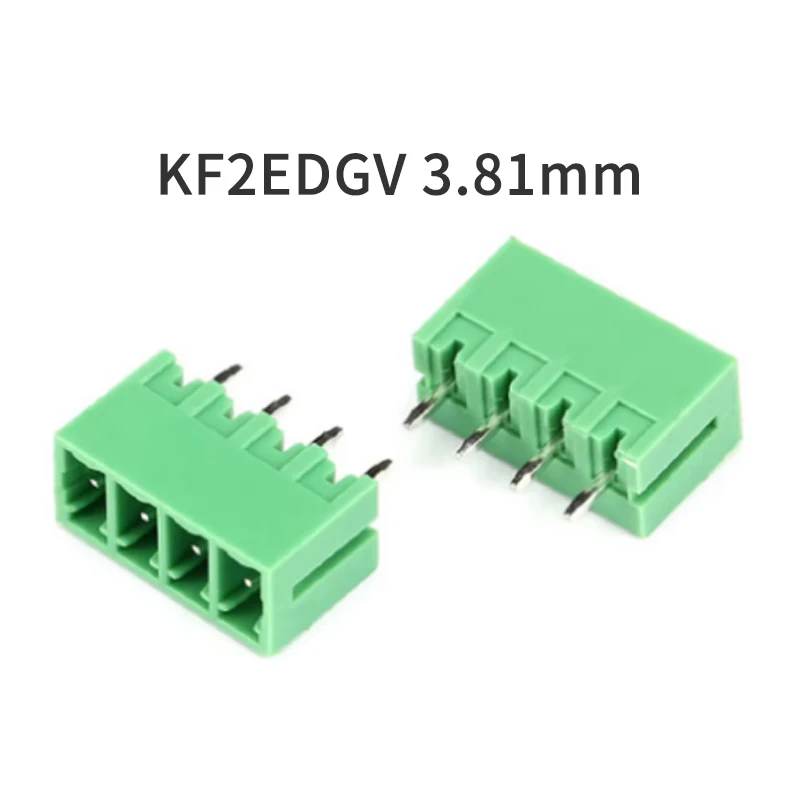 (10 Pieces) KF2EDGV 3.81 - 2P ~ 24P Only Straight Needles Pluggable Connector 3.81mm 2EDGV 15EDGV