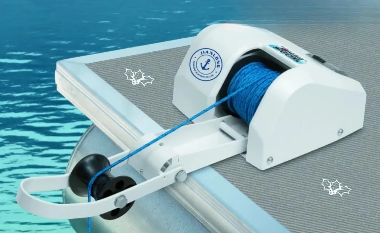 

Электрический якорный лебедка для морских яхт, рыболовных судов, катеров, надувных лодок, для использования в морской воде, вес якоря 13,6 кг, модель AC35SW