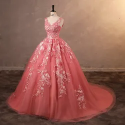 Ashley Gloria 2024 New Vestidos Quinceanera Dresses Sleeveless Birthday Party Dress Formal Ball Gown Robe De Bal Plus Size