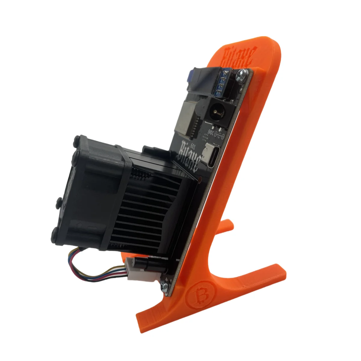 Crypto Miner Machine Orange Desktop Toys Bitaxe Gamma 601 1.2th/s 18W Signal BM1370 Asic Bitcoin Miner SHA-256 2.4G WiFi Home