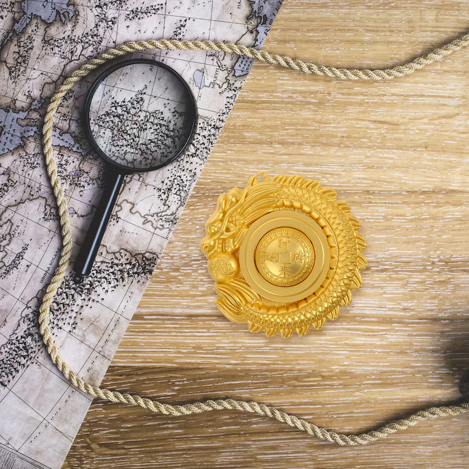 Chinesischer Drachen-Charm, rotierende Kugel, sensorischer Hand-Anhänger für DIY-Dekor, Halskette, Glück, Dekoration, tragbar, einzigartiges Geschenk