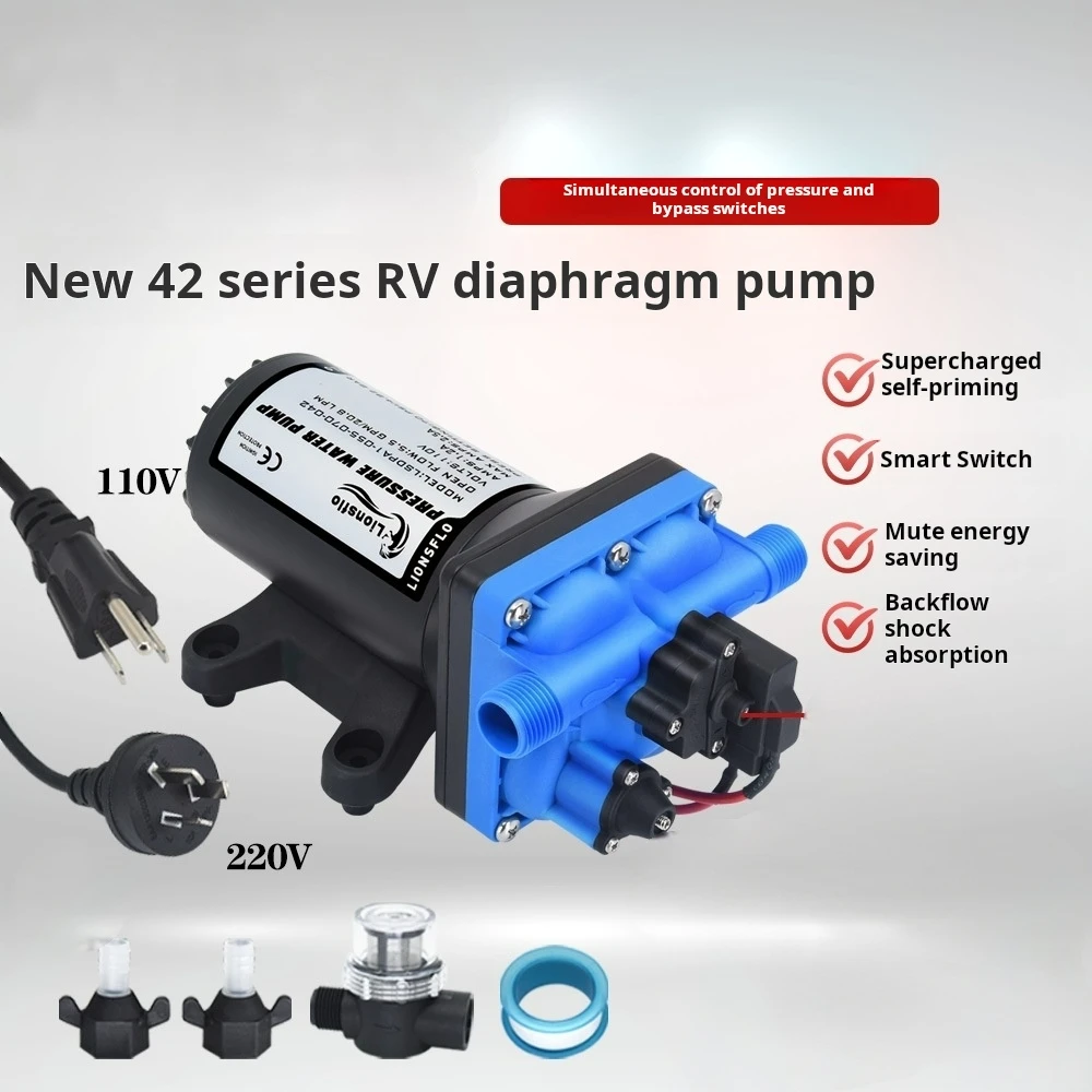 

5.5 GPM AC large flow electric diaphragm pump 110V220V liquid transfer pump agricultural irrigation spray pump