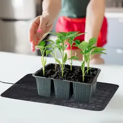 Plant Heat Mat Waterproof PVC Leather Plant Heating Pad 45-50 USB Warm Hydroponics Heating Pad For Indoor Plants Reptiles 3