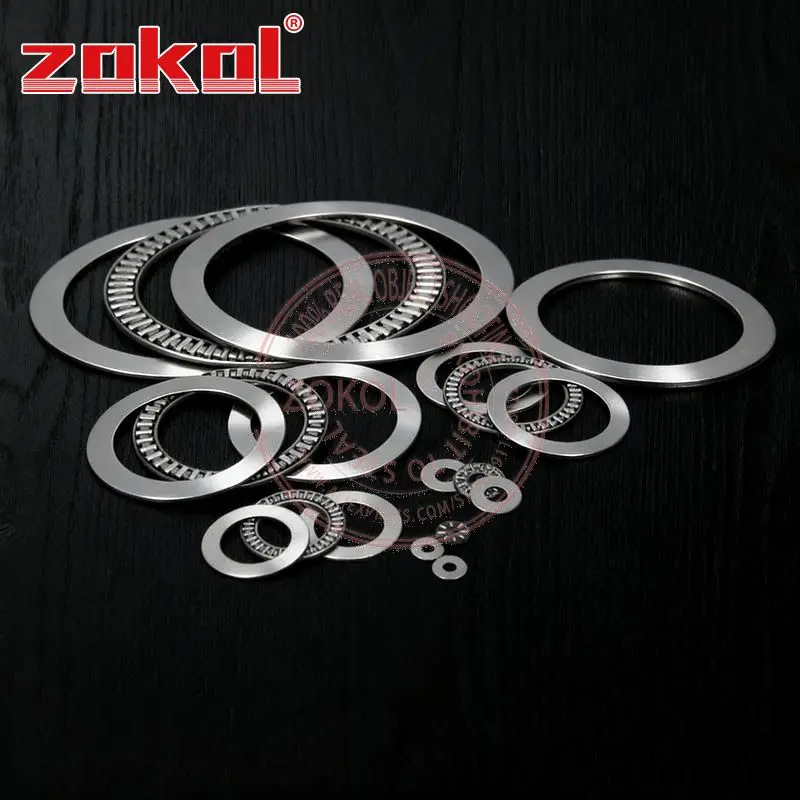 ZOKOL Plane Thrust Needle Roller Bearing AXK0821 AXK2035 AXK1024 AXK1226  AXK1528 AXK2542 axk5578 axk0515 +2AS With Two Washers