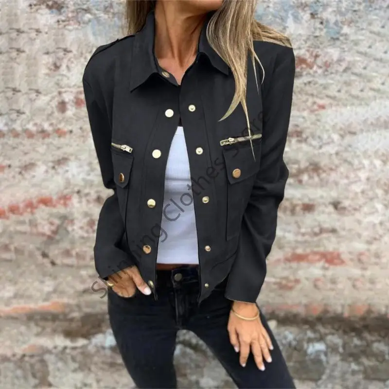 سترة نسائية من جلد الغزال المقصوص M68A سترات منفوخة للدراجات النارية معاطف خريف وشتاء للنساء