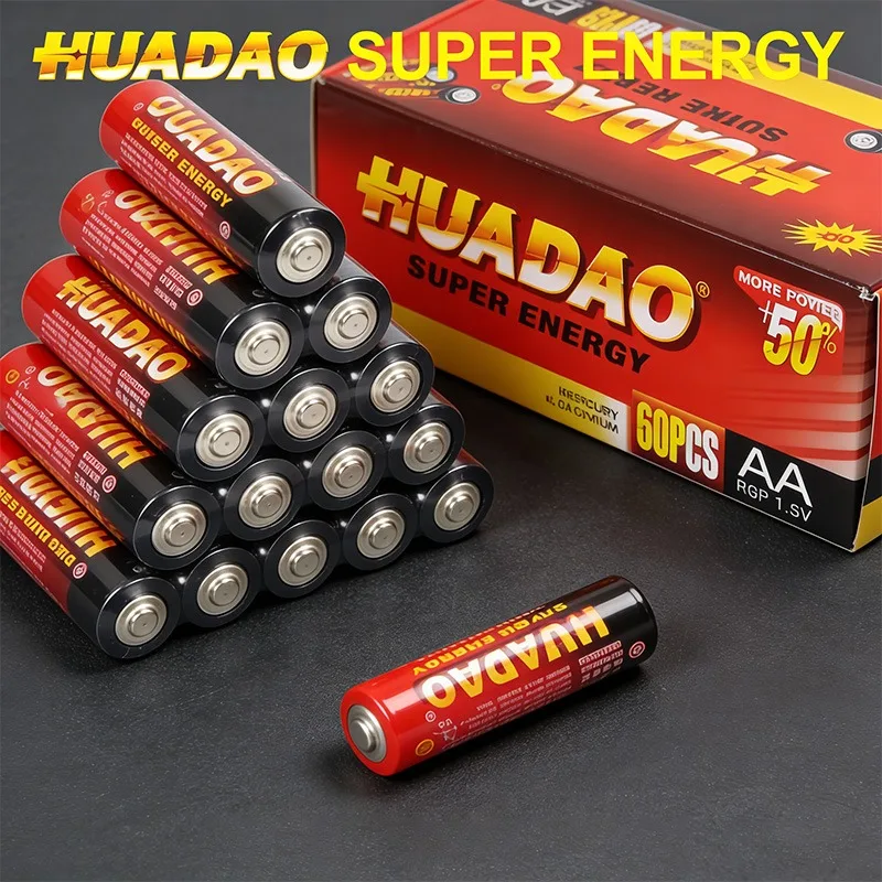 1.5V AA Alkaline Battery Reliable Power High-Capacity Batteries for Pocket Flashlights Toys Wireless Mice & Digital Desk Clocks