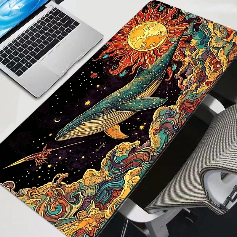 Mouse Pad Ukiyo-e prints Large Gamer XXL Keyboard Desk Mouse Mat Carpet Rubber Tapis Souris Gaming Notbook max Mousepad