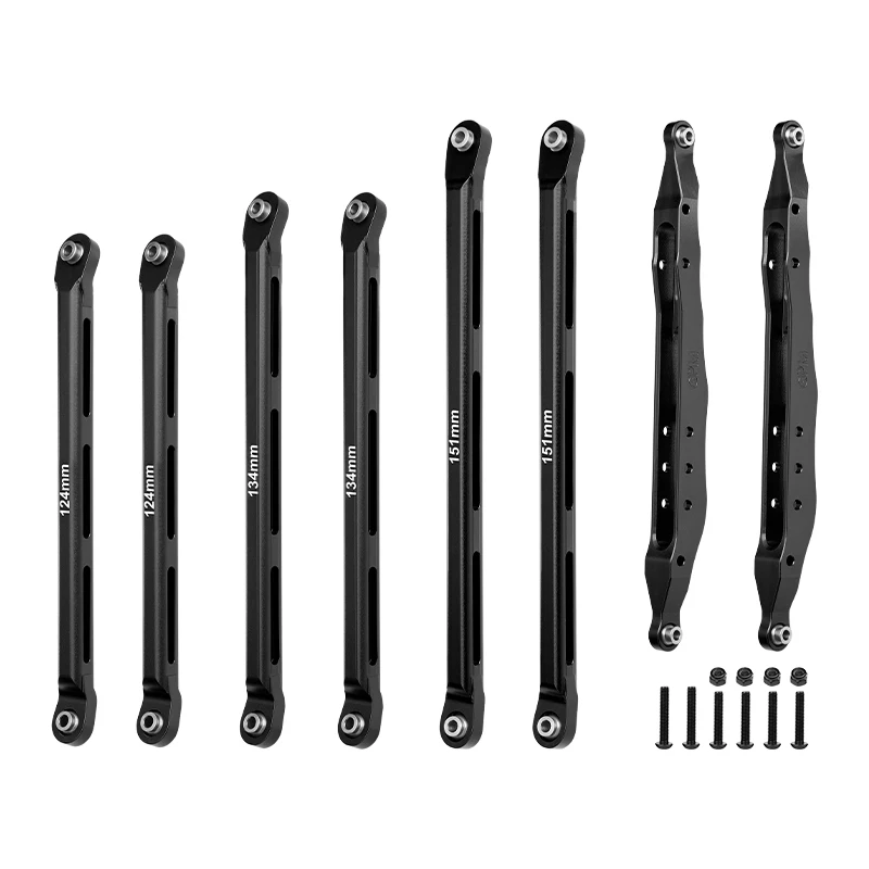 GPM 1/10 RBX10 RYFT ROCK BOUNCER-AXI03005 7075 ALLOY REAR LOWER TRAILING ARMS+ALUMINUM REAR CHASSIS LINKS PARTS TREE