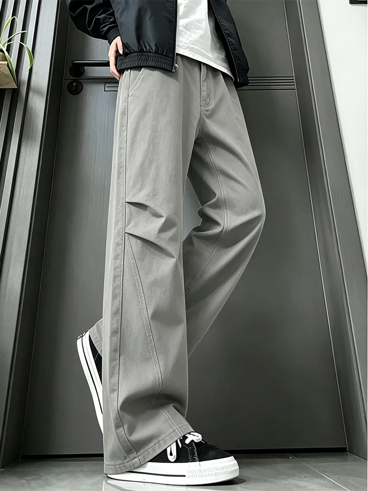 Men's Workwear Style Pleated C - Men Fashion Jeans 评论和价格