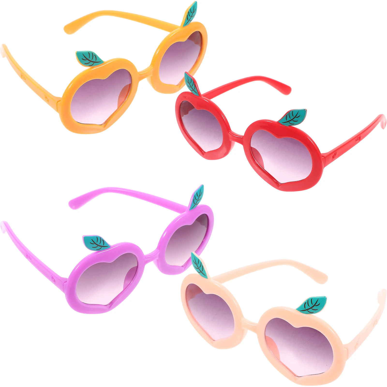 

Peach Shaped Sunglasses Kids Beach Toddler Party Novelty Photo Booth Props Multicolor UV Protection Outdoor Accessories Glasses