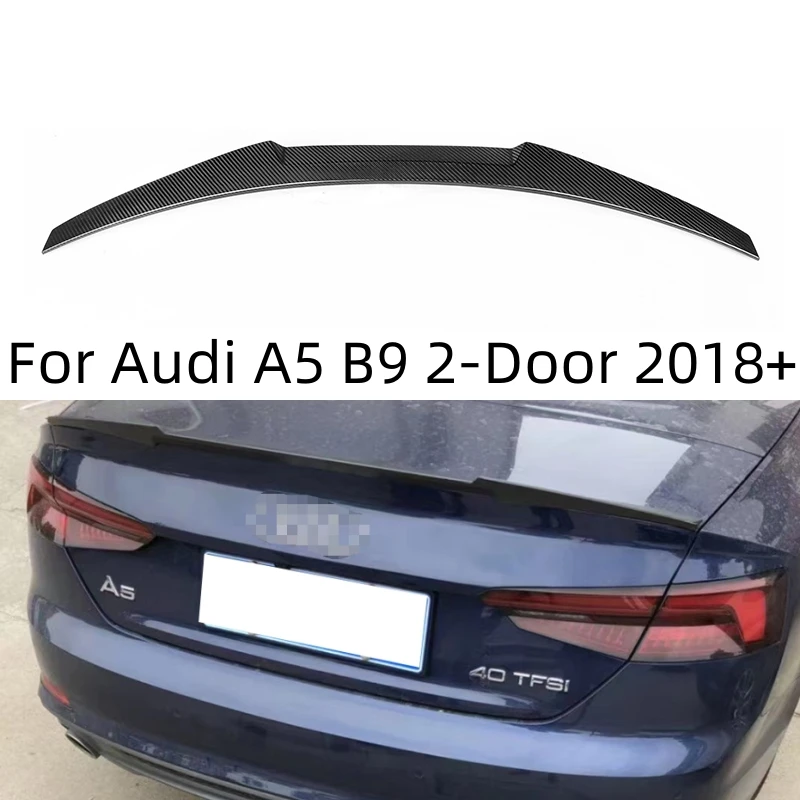 

M4 Style Rear Dry Carbon Fiber Trunk Spoiler for Audi B9 A5 S5 2 Doors 2018-UP Lip Car Rear Roof Spoiler Splitter Wing