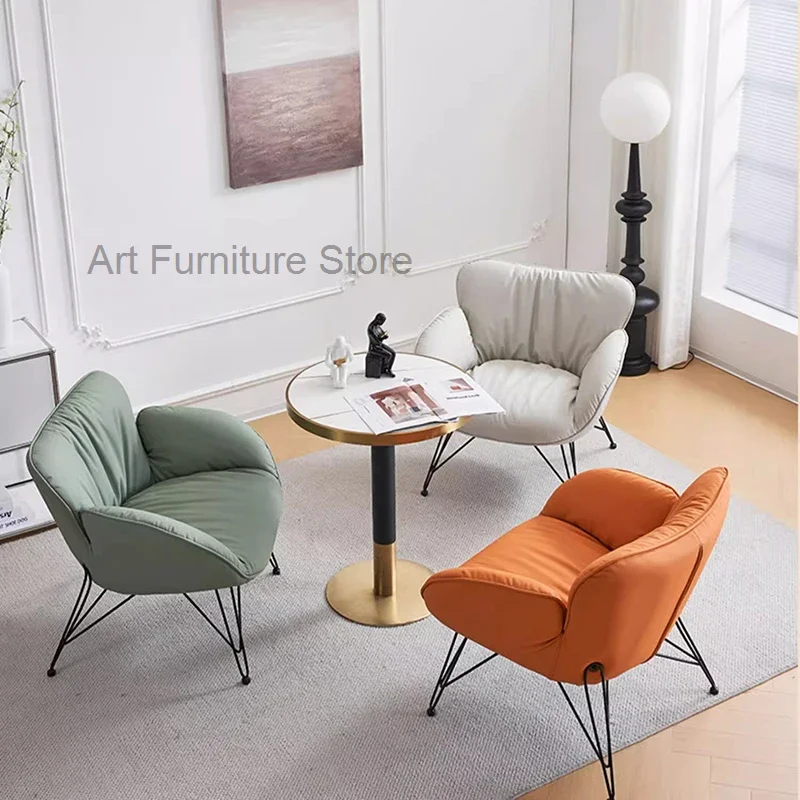 Dressing Nordic Living Room Chair Modern Furniture Makeup Chair Adults Gaming Chairs European Armchair Yellow For Nail Salon ZN